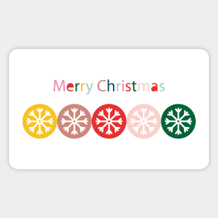 Colorful Merry Christmas Magnet